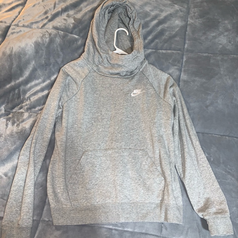 Gray Nike hoodie